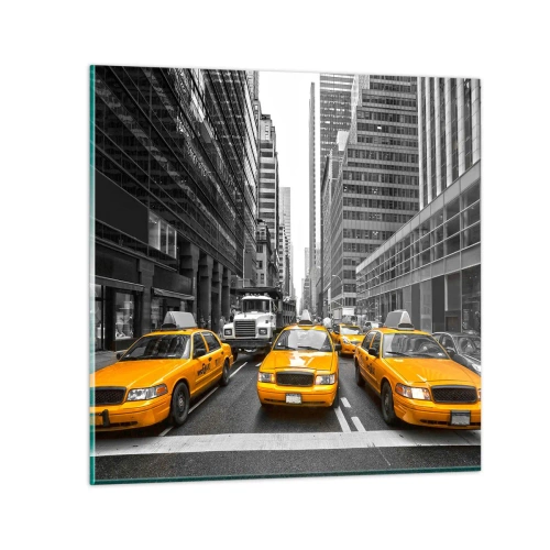 Tablou pe sticlă - Noi suntem cei care colorăm orașul - 30x30 cm