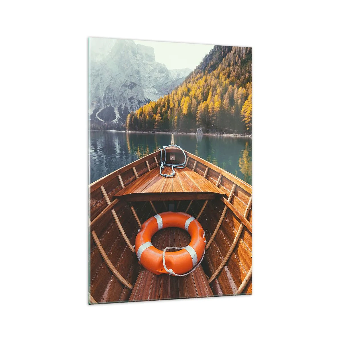 Tablou pe sticlă - Excursie pe munte - 70x100 cm