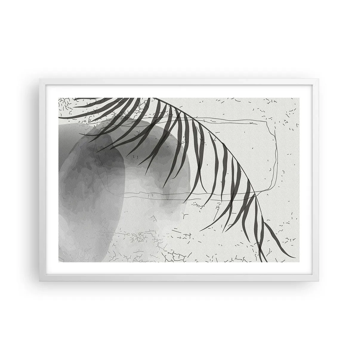 Poster în ramă albă - Exotismul subtil al naturii - 70x50 cm