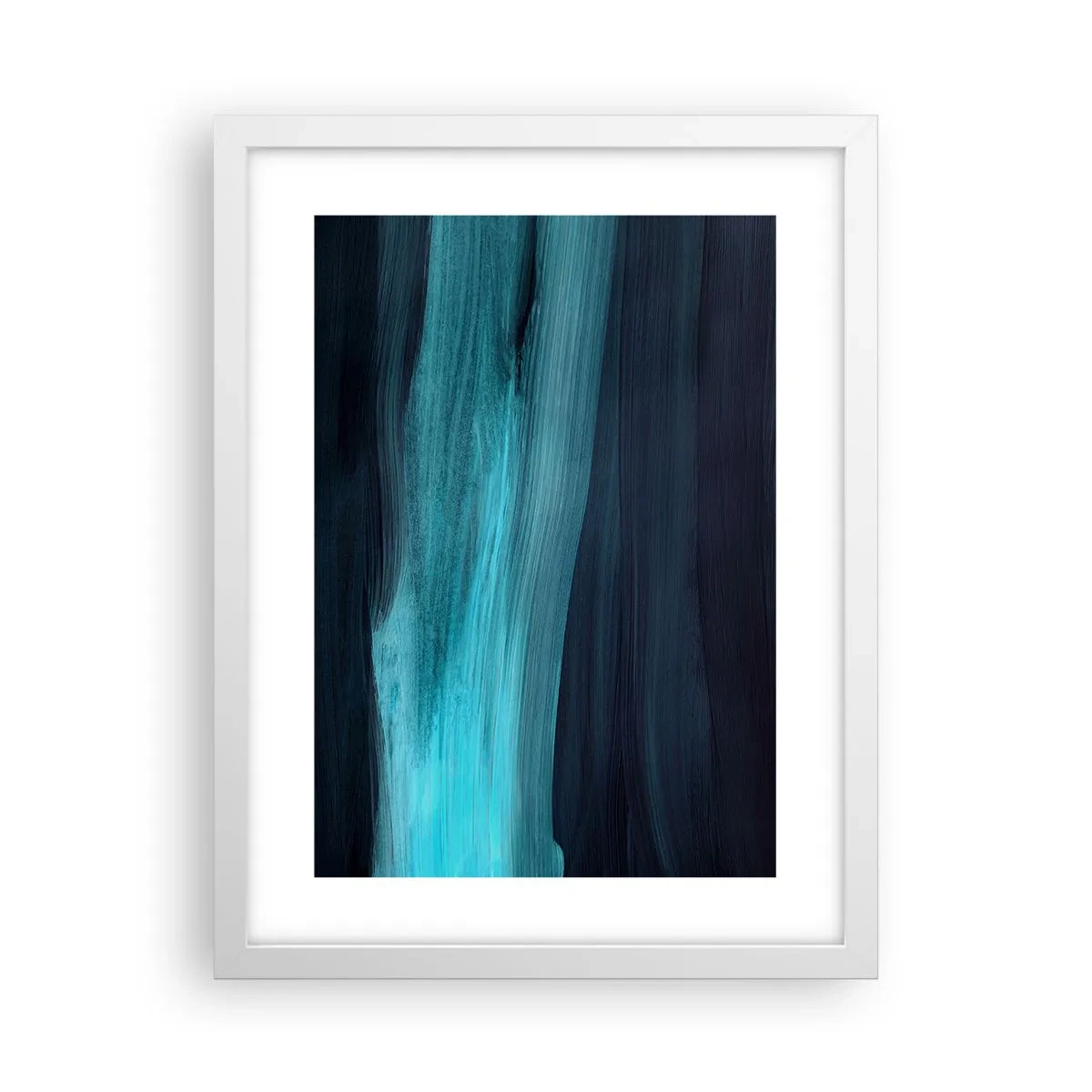 Poster în ramă albă - Du-te cu fluxul - 30x40 cm