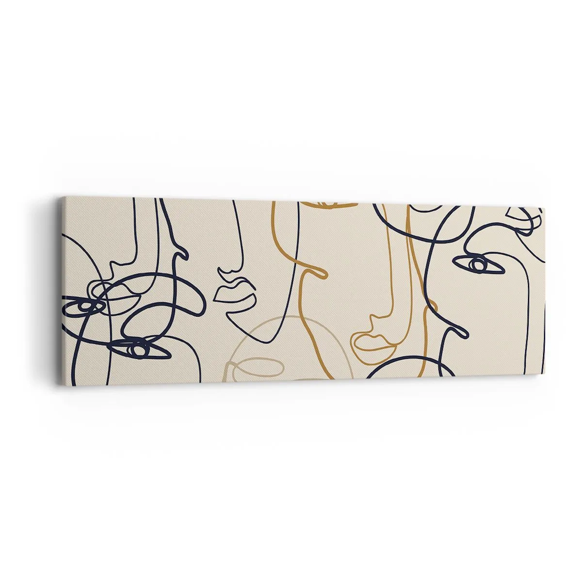 Tablou pe pânză - Portret multiplicat - 90x30 cm