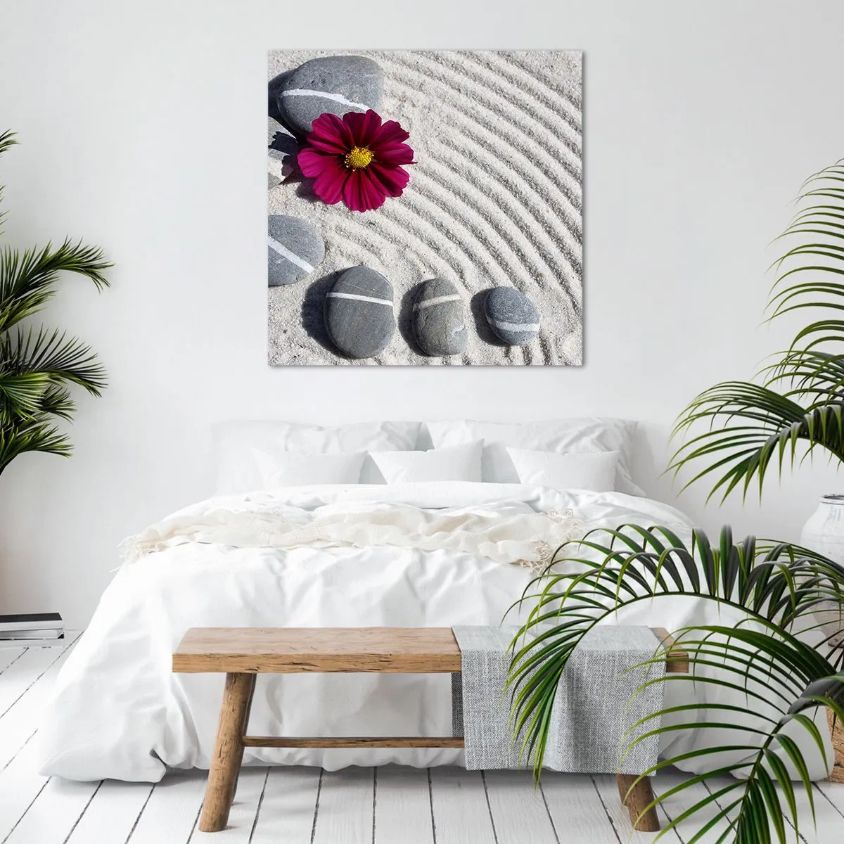 Tablou pe pânză - Energia și liniștea cercului magic al naturii - 70x70 cm