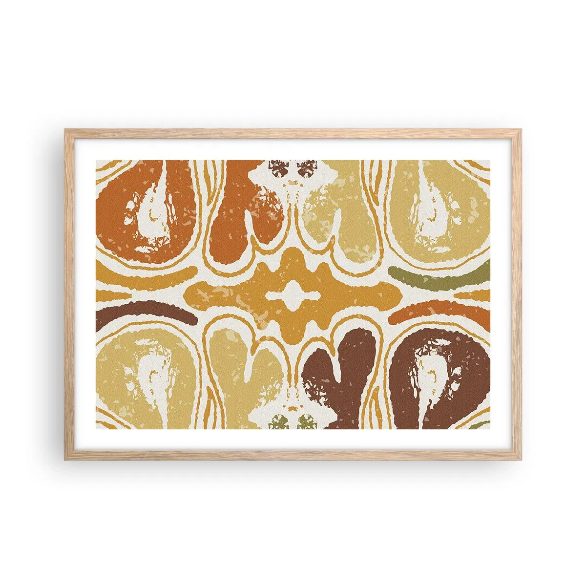 Poster în ramă de stejar deschis - Abstracție sentimentală - 70x50 cm