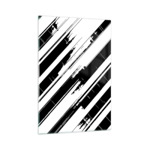 Tablou pe sticlă - Compoziție intensă și dinamică - 80x120 cm