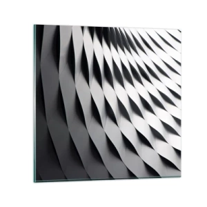 Tablou pe sticlă - Pe suprafața valurilor - 50x50 cm