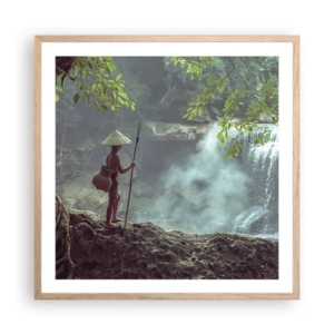 Poster în ramă de stejar deschis - Prietenul naturii - 60x60 cm