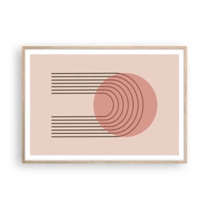 Poster în ramă de stejar deschis - Atracție irezistibilă - 100x70 cm