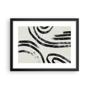 Poster în ramă neagră - Pe jumătate oprit - 40x30 cm