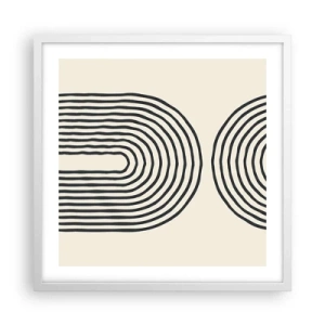 Poster în ramă albă - În curând... - 50x50 cm