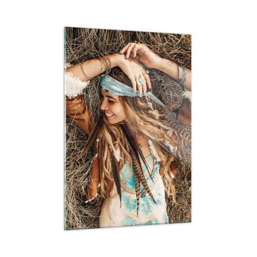 Tablou pe sticlă - În drum spre vara iubirii - 50x70 cm