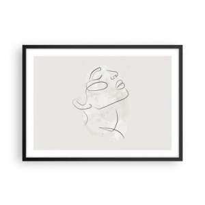 Poster în ramă neagră - Schiță de vis - 70x50 cm