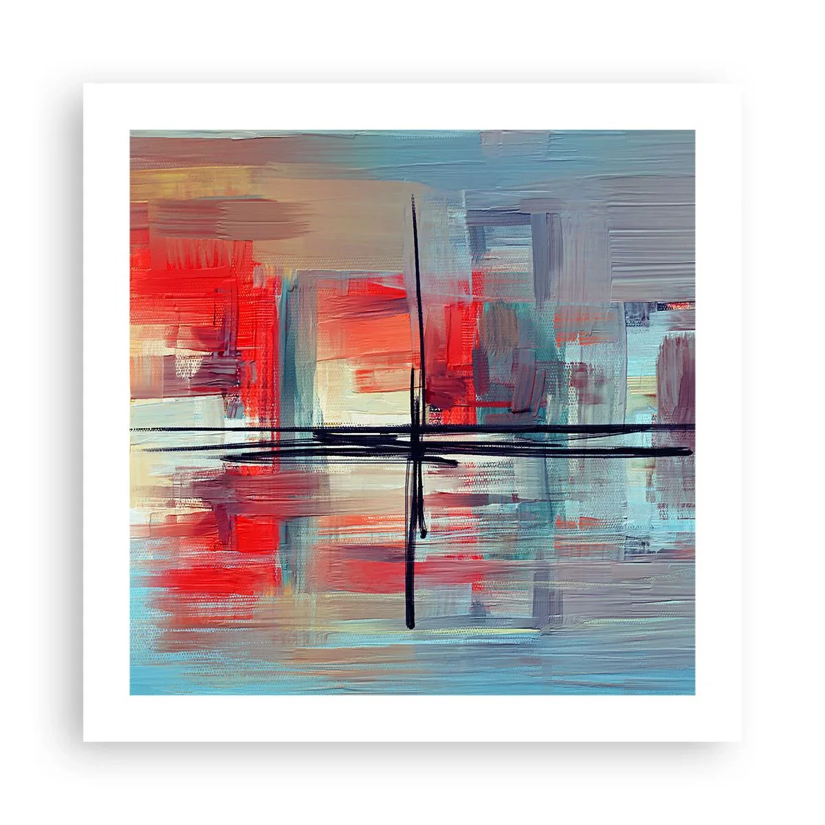 Poster - Peisaj dintr-o dimensiune necunoscută - 50x50 cm