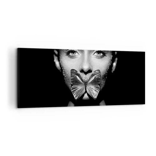 Tablou pe pânză - Sărut de fluture - 100x40 cm