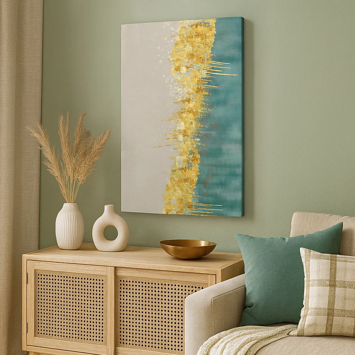 Tablou pe pânză - Frontiera de aur - 50x70 cm