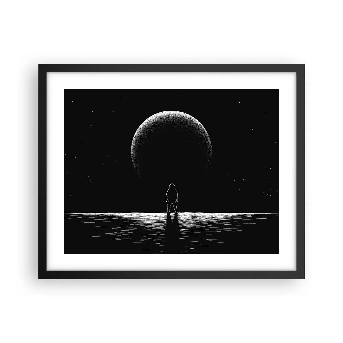 Poster în ramă neagră - Față în față - 50x40 cm