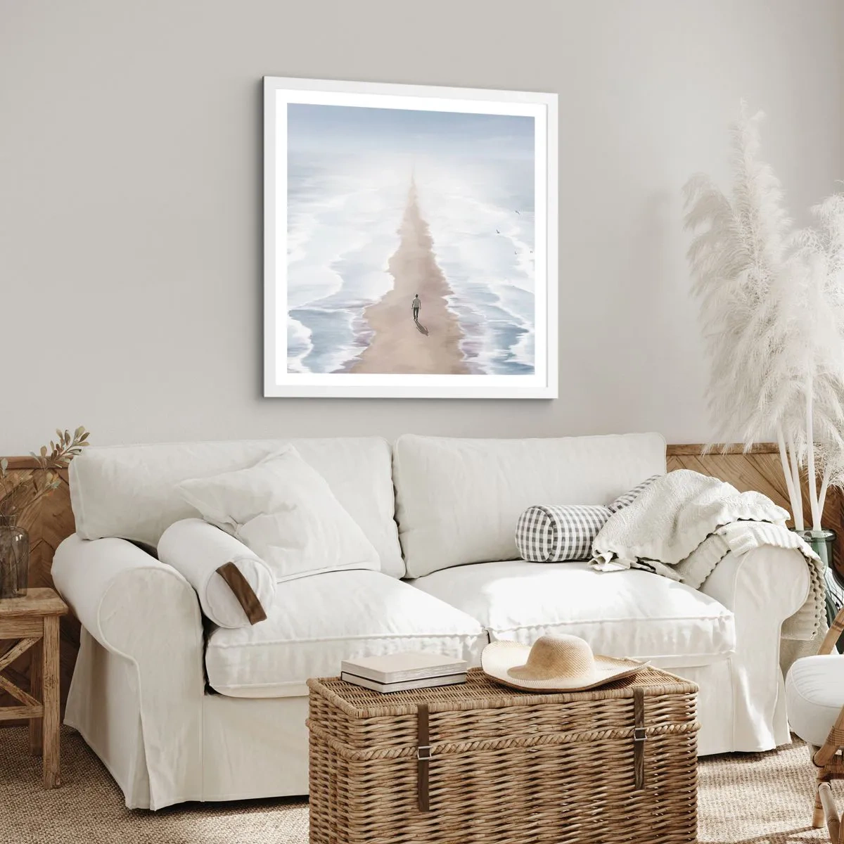 Poster în ramă albă - Un viitor luminos - 30x30 cm