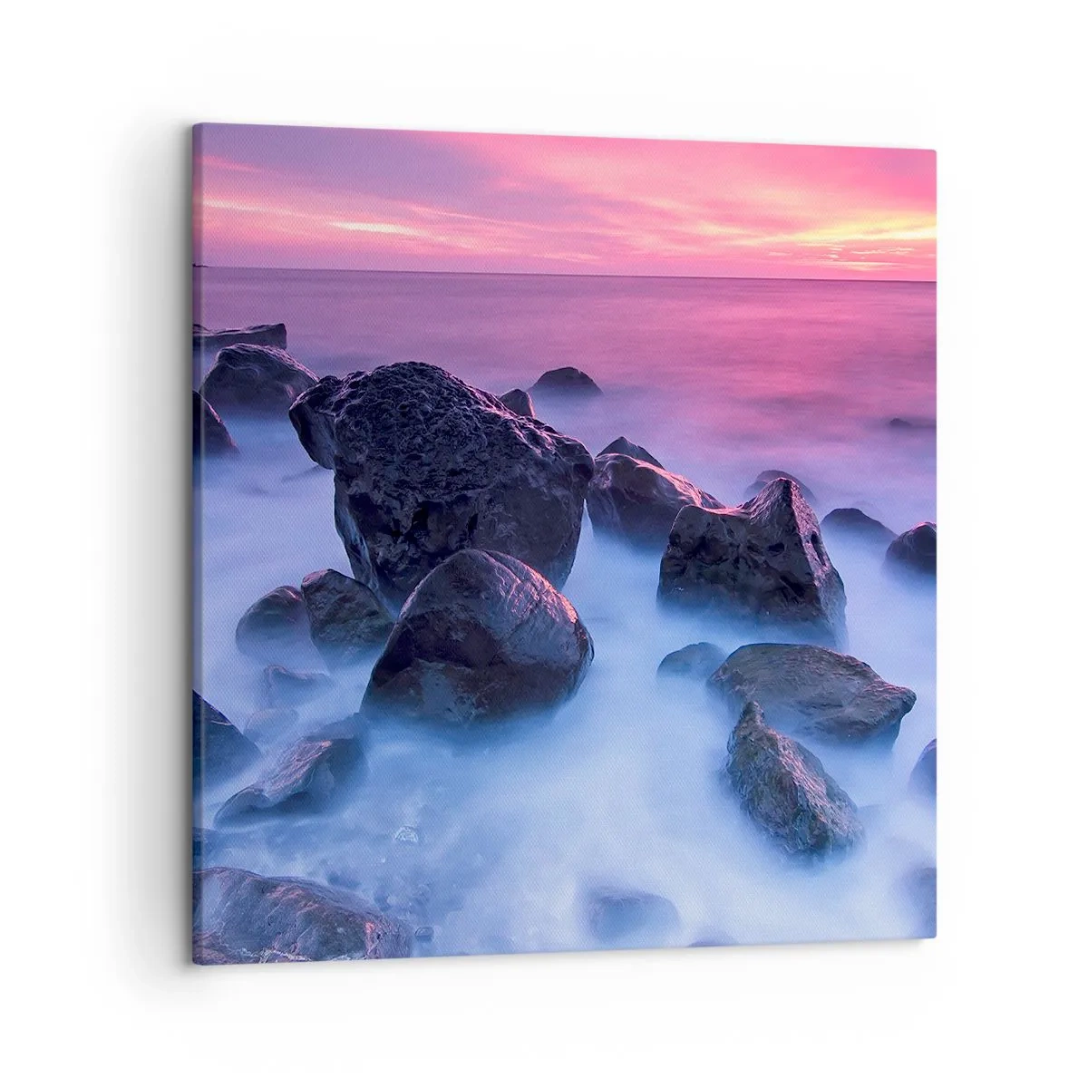 Tablou pe pânză - Naștere în sclipici și ceață - 50x50 cm