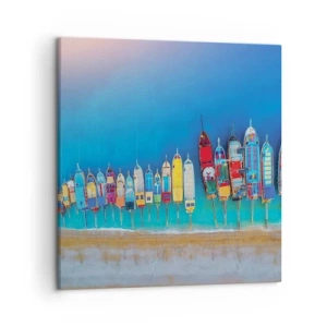 Tablou pe pânză - Din perspectiva unei păsări - 50x50 cm