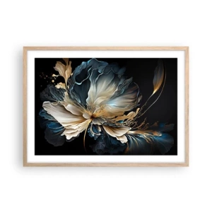 Poster în ramă de stejar deschis - Povestea unei flori de iubire - 70x50 cm