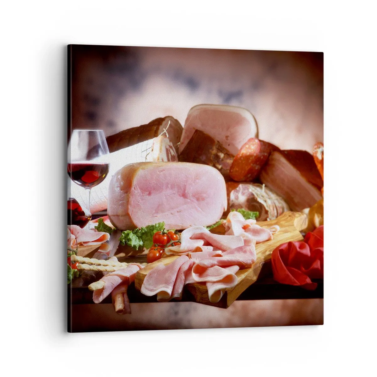 Tablou pe pânză - Un vis culinar cu o carafă - 70x70 cm