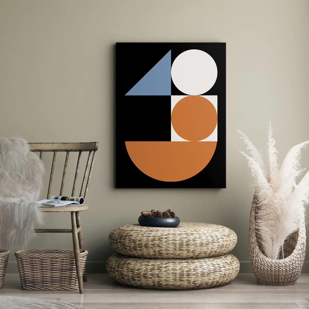 Tablou pe pânză - Sistem de figuri - 50x70 cm