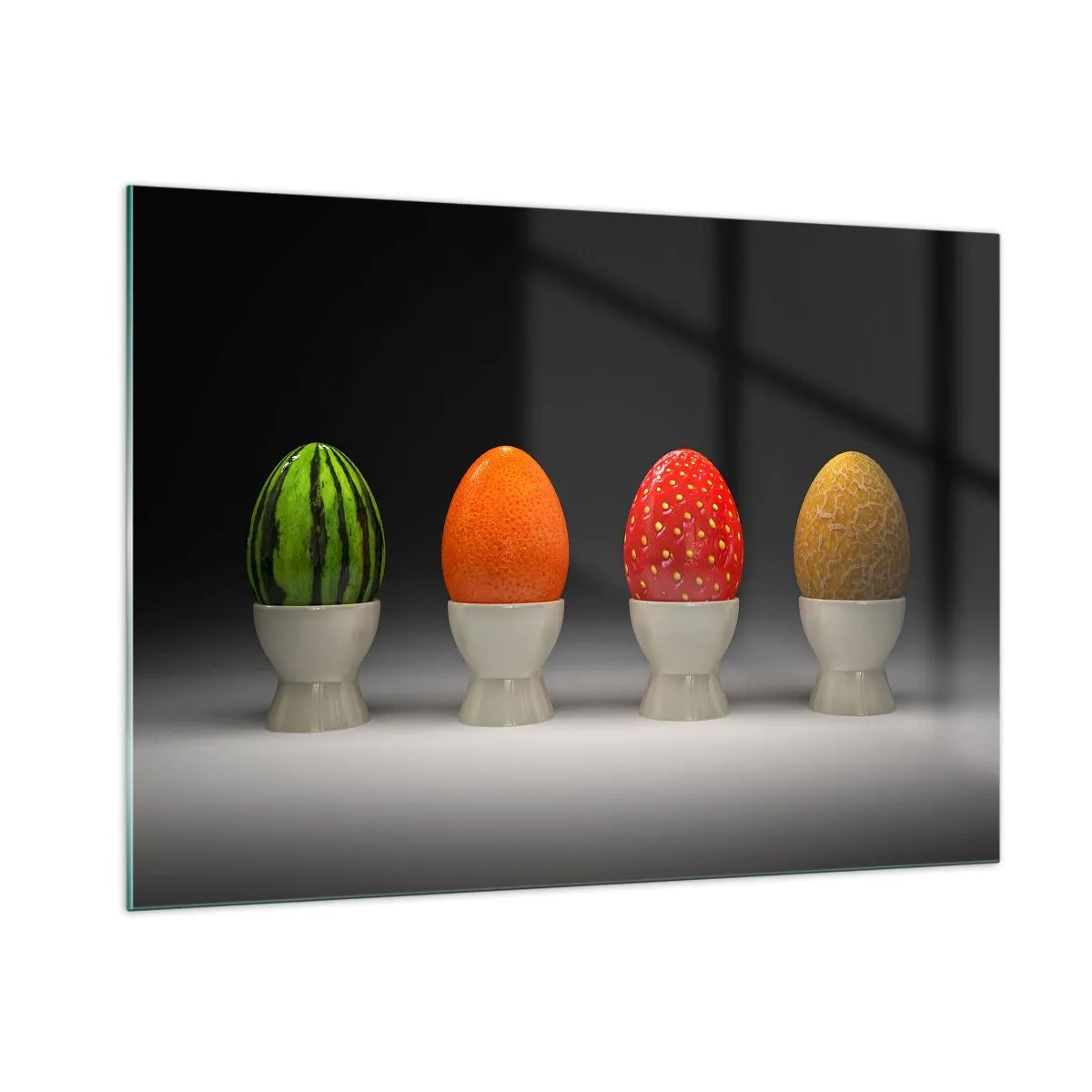 Tablou pe sticlă - Mic dejun cu fructe - 100x70 cm