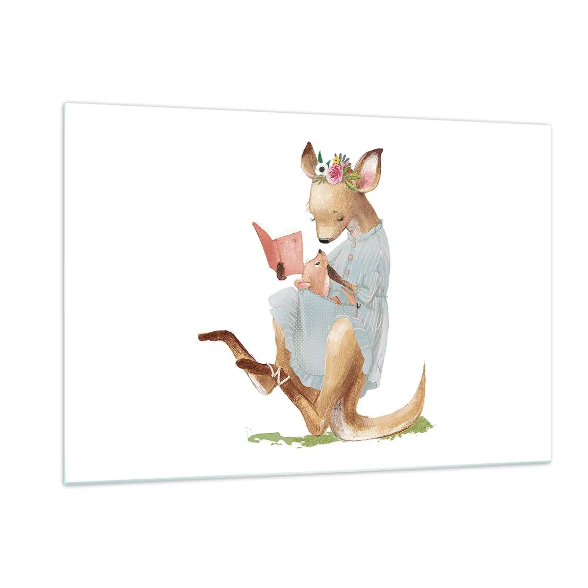 Tablou pe sticlă - Citește-mi, mamă - 120x80 cm