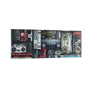 Tablou pe sticlă - Nostalgie pentru anii `80. - 140x50 cm