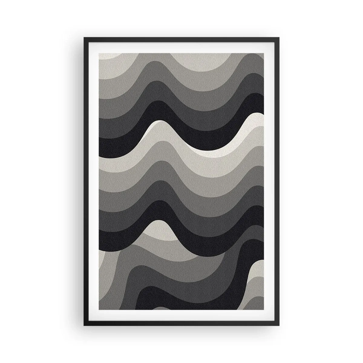 Poster în ramă neagră - Val după val - 61x91 cm
