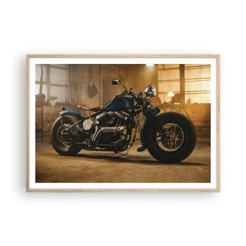 Poster în ramă de stejar deschis - Pot să fac totul - 100x70 cm