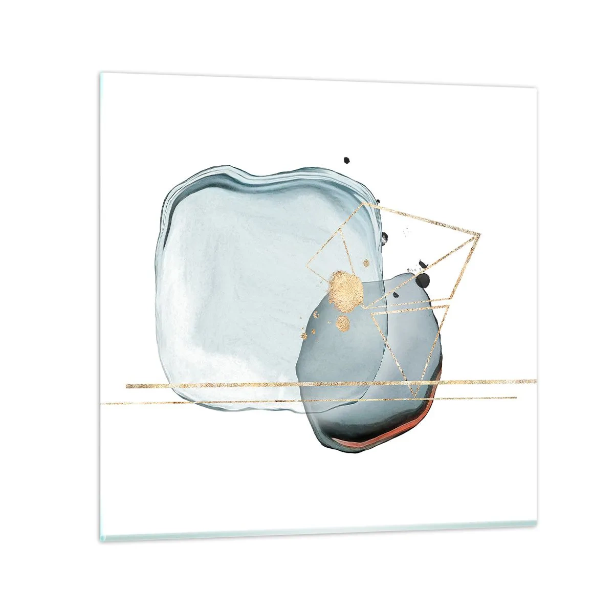 Tablou pe sticlă - Studiul picăturii - 50x50 cm