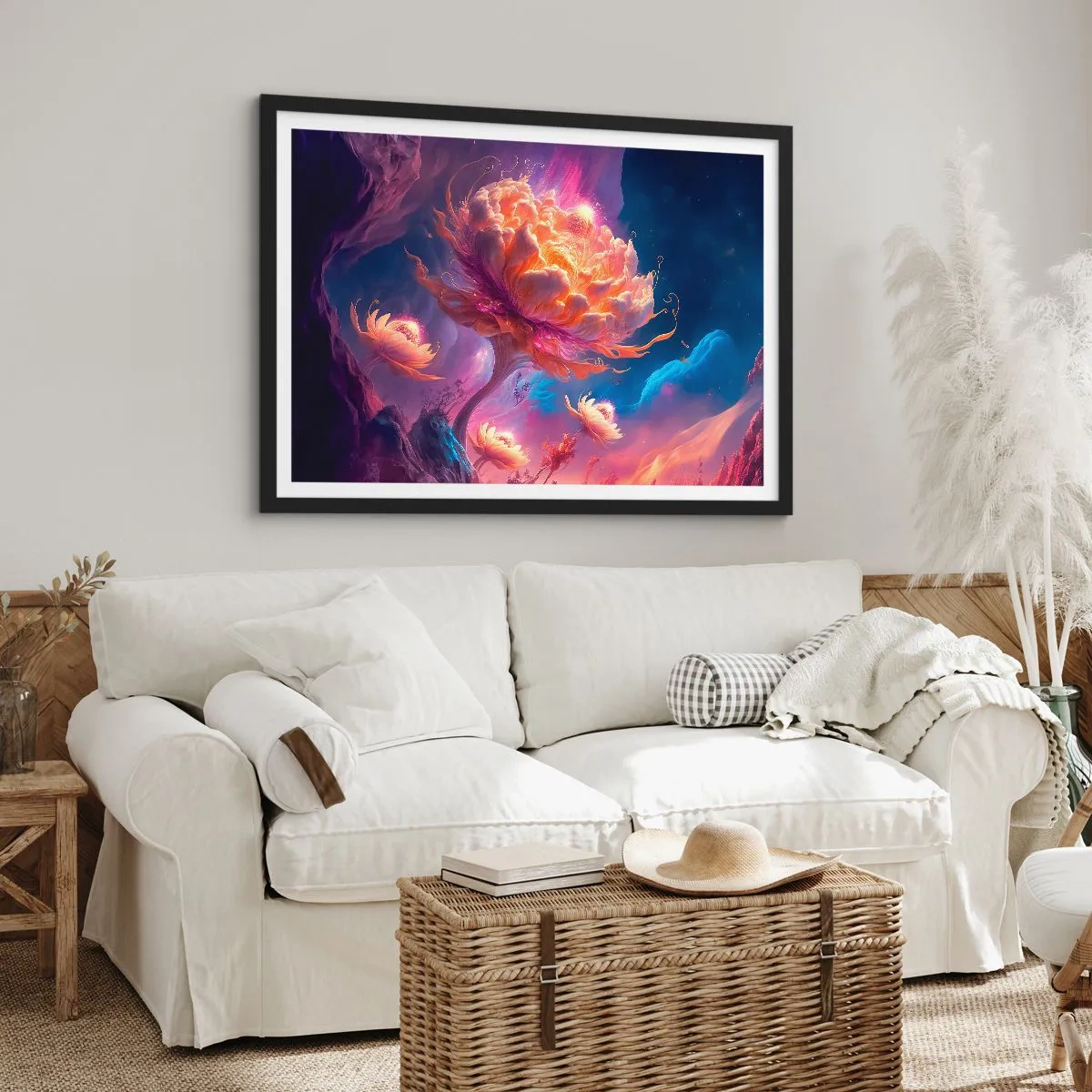 Poster în ramă neagră - O altă lume - 70x50 cm
