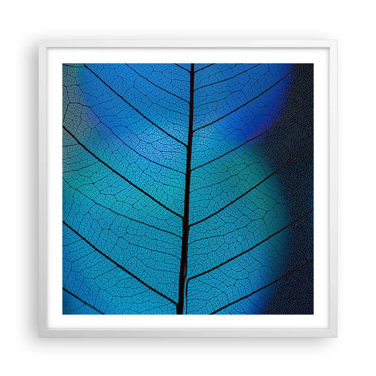 Poster în ramă albă - Construcție de finețe - 60x60 cm