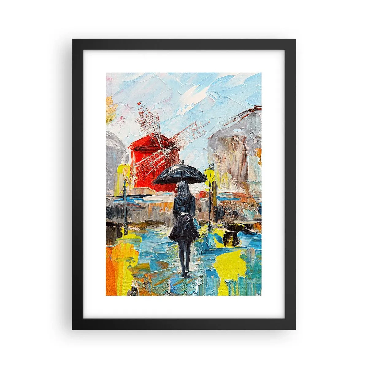 Poster în ramă neagră - Legende pariziene - 30x40 cm