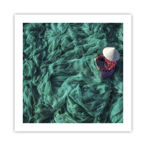 Poster - Într-o mare de rețea - 50x50 cm