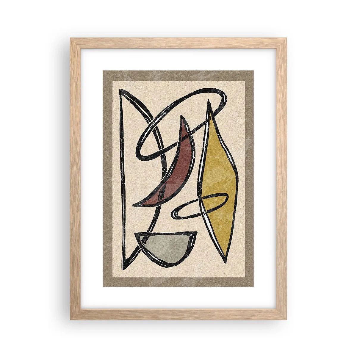 Poster în ramă de stejar deschis - Vertical și orizontal - 30x40 cm