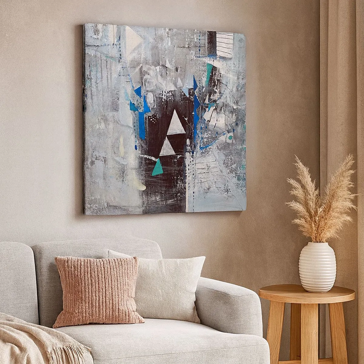 Tablou pe pânză - Ordinea superioară a triunghiurilor - 30x30 cm