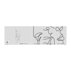 Mostră tapet autocolant Deluxe Sticker - Dorință vorace - Grafică, Cuplu îndrăgostit, Pup - 100x30 cm