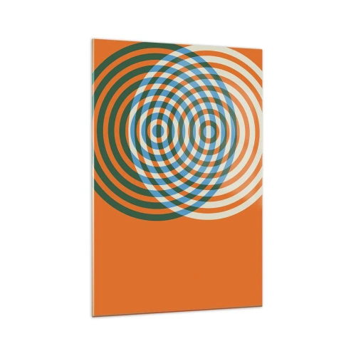 Tablou pe sticlă - Variație circulară abstractă - 70x100 cm