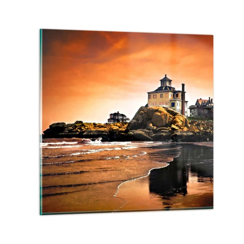 Tablou pe sticlă - Eleganța coastei de vest - 50x50 cm