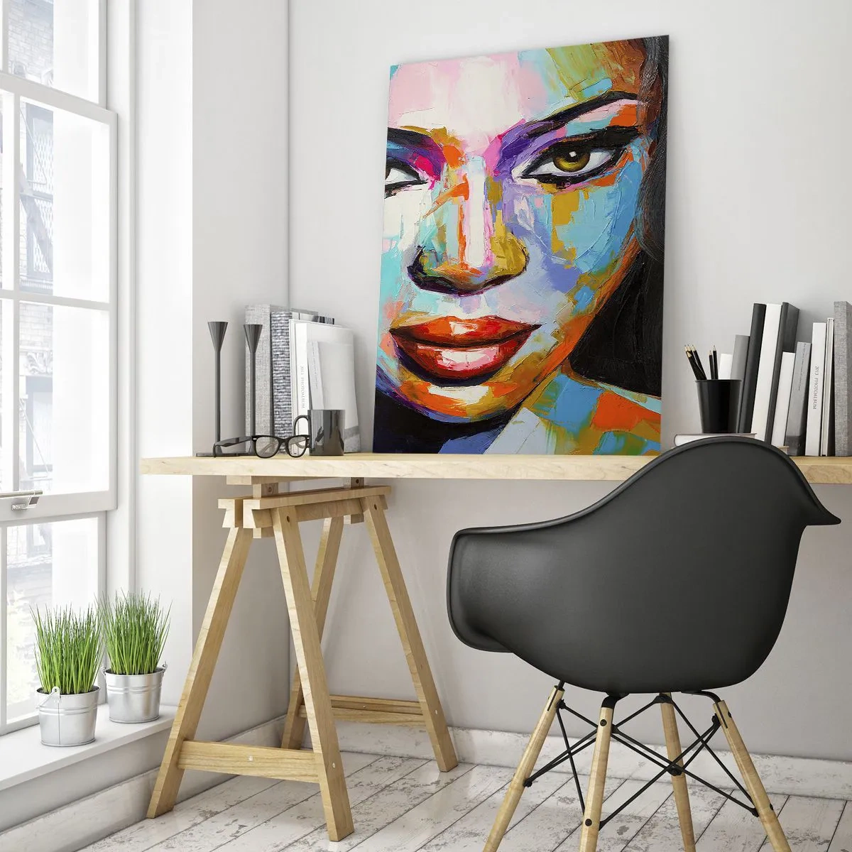 Tablou pe sticlă - Nu-ți poți lua ochii de la - 80x120 cm