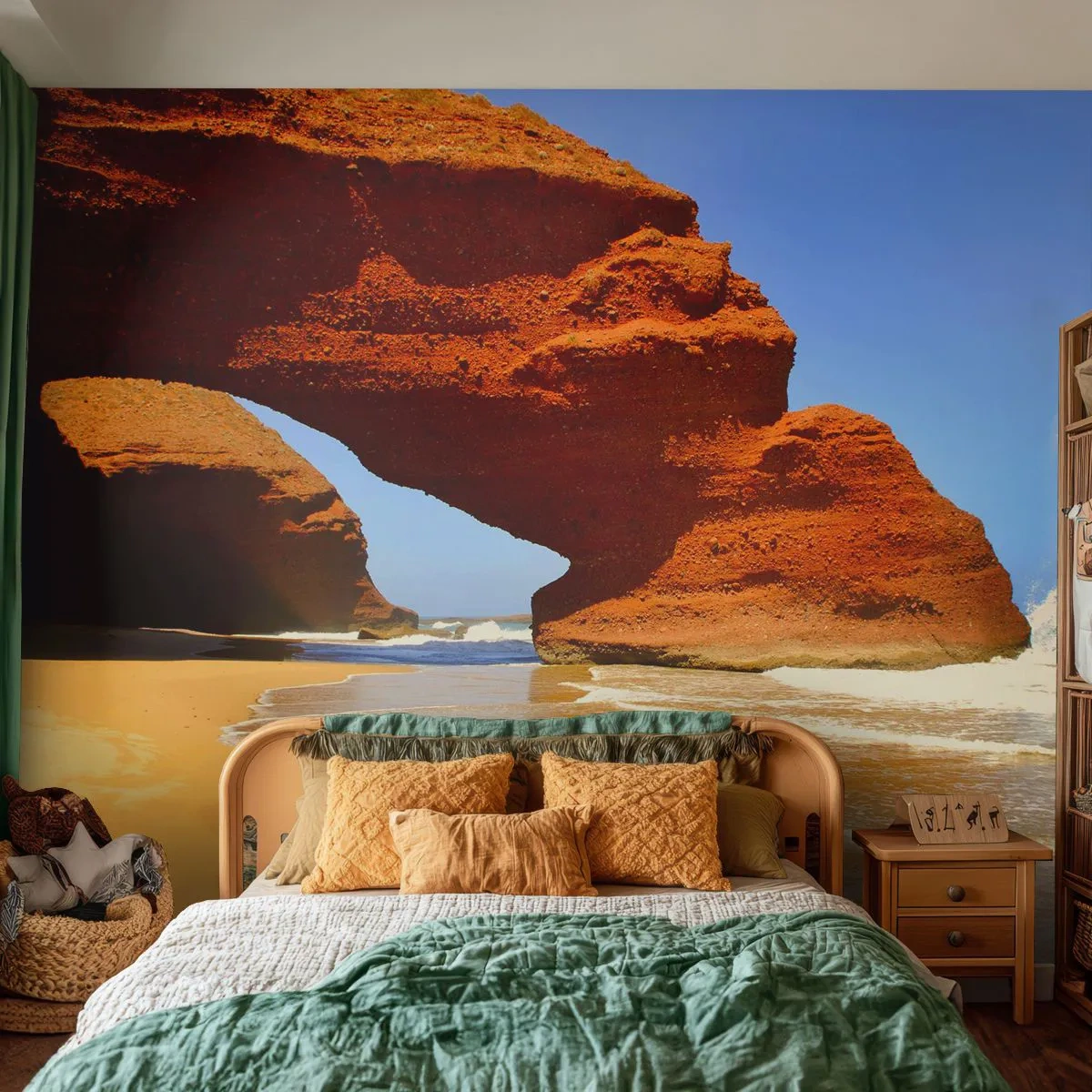 Tapet Premium Canvas - Apă și vânt de mii de ani - Peisaj, Maroc, Ocean - 300x210 cm