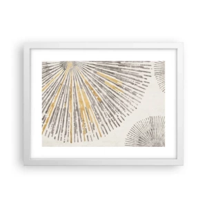 Poster în ramă albă - Frumusețea razei - 40x30 cm
