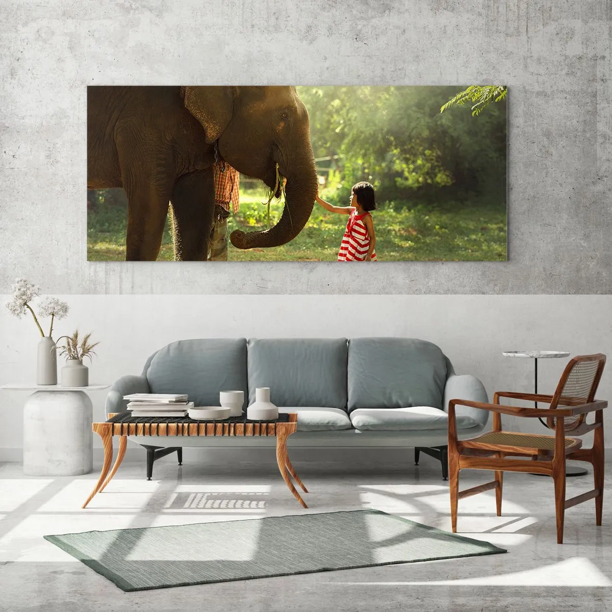 Tablou pe sticlă - Puterea prieteniei - 120x50 cm