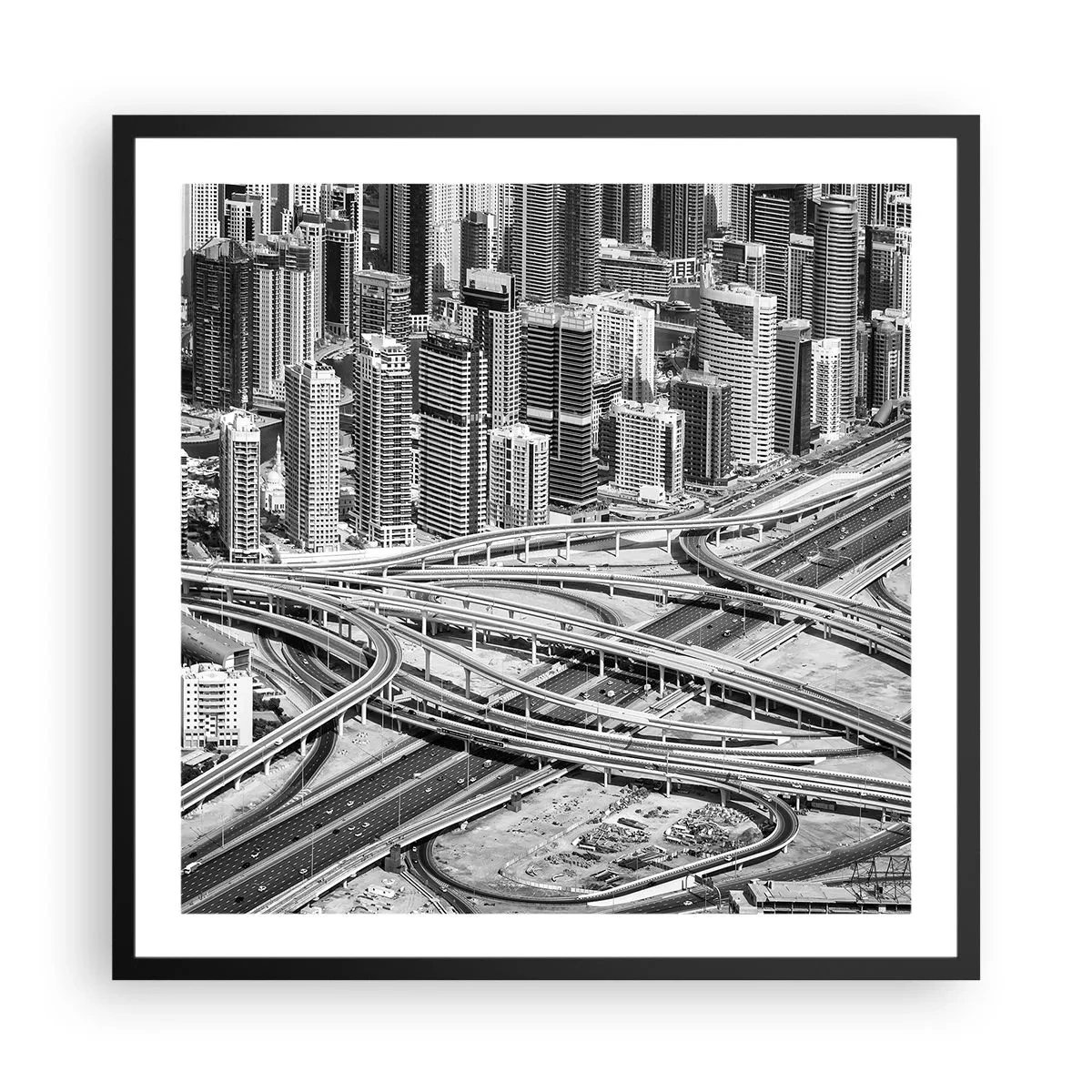 Poster în ramă neagră - Dubai - orașul imposibil - 60x60 cm