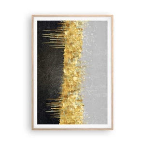 Poster în ramă de stejar deschis - Înăuntru și în sus - 70x100 cm