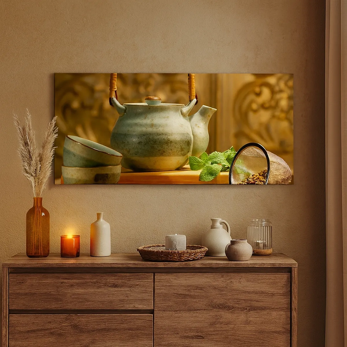 Tablou pe pânză - Un tratat despre consumul de ceai - 30x30 cm