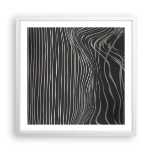 Poster în ramă albă - Ritm și accent - 50x50 cm