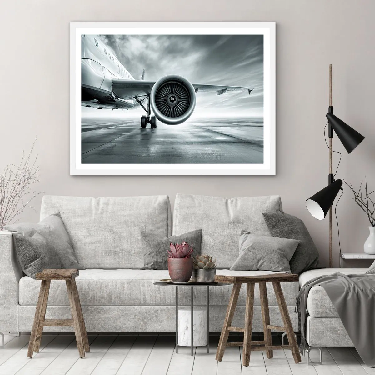 Poster în ramă albă - Ce putere! - 70x50 cm