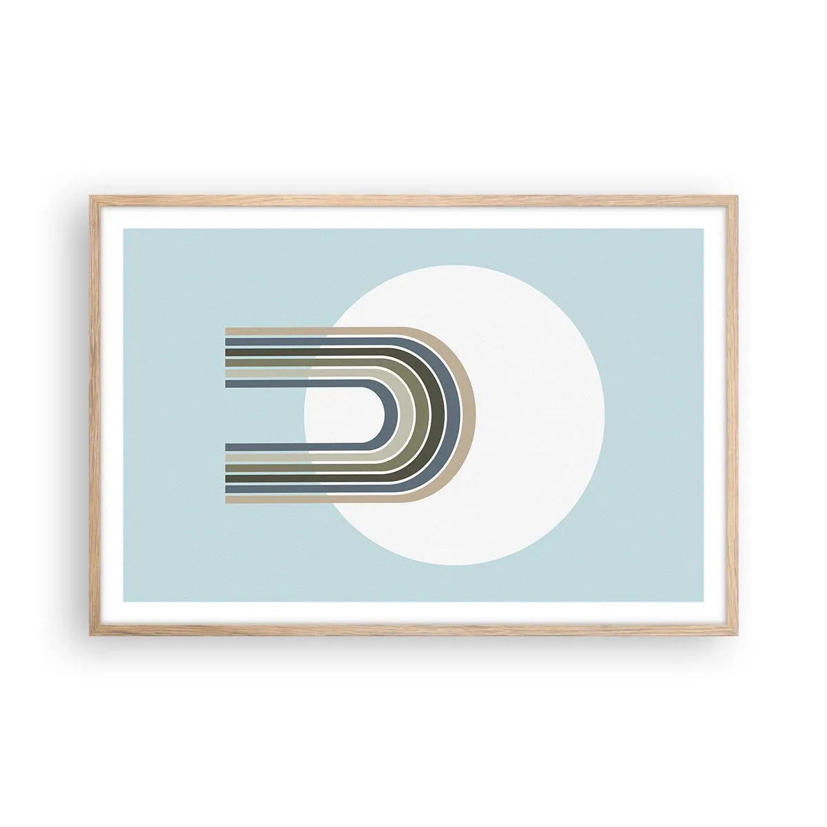 Poster în ramă de stejar deschis - Atracție irezistibilă - 91x61 cm